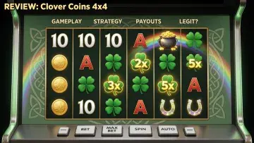 Clover Coins 4x4 Review: Gameplay, Strategy, Payouts, and Whether It's Legit